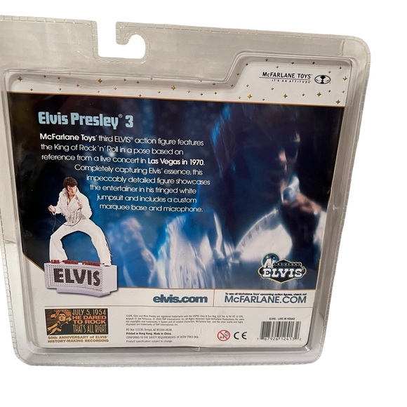 McFarlane 2004 Elvis Presley 3 Las Vegas Figure Factory Sealed New in Package - Picture 3 of 3